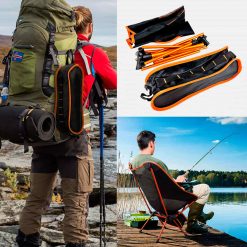 Silla De Camping Plegable Ultraligera - Regulable En Altura, Soporta 120 Kg, Para Playa O Pesca