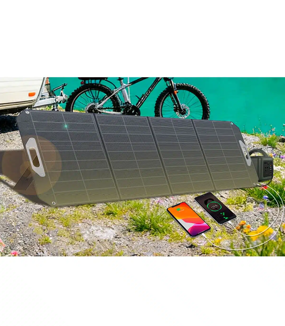 Panel Solar Plegable 30W Portátil USB-C y USB-A | Camping - Imagen 11