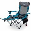 Silla Plegable Camping con Reposapiés y Respaldo Reclinable