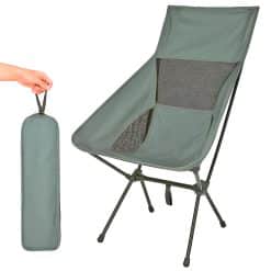 Silla Ultraligera Respaldo Alto Desmontable Gris