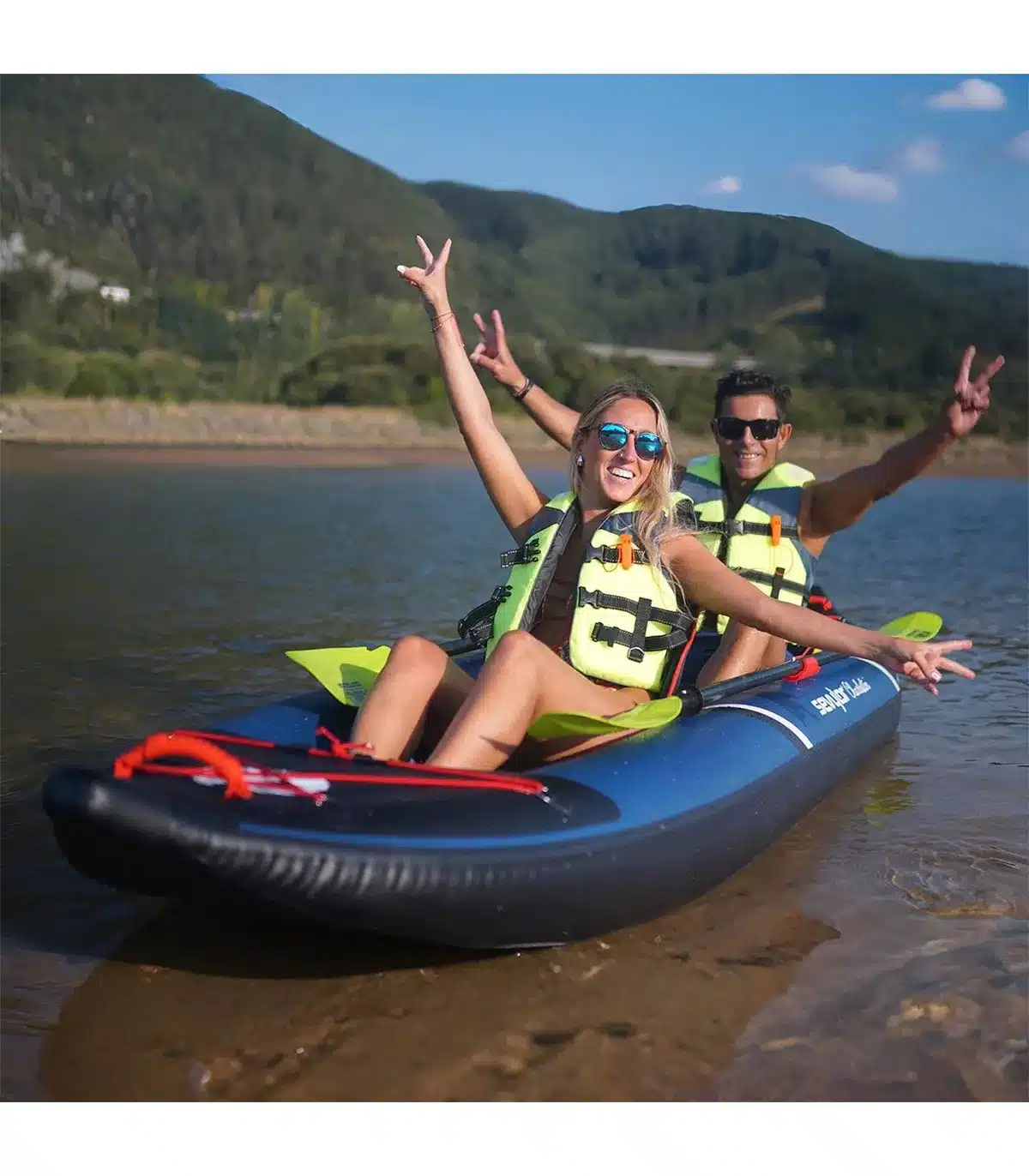 Kayak Doble Hinchable Sevylor Charleston con suelo de alta presión DropStitch - Imagen 2