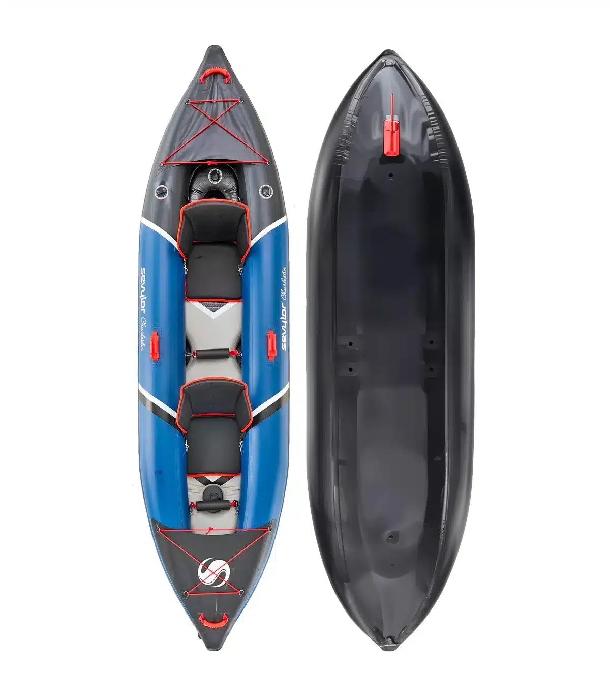 Kayak Doble Hinchable Sevylor Charleston con suelo de alta presión DropStitch - Imagen 3