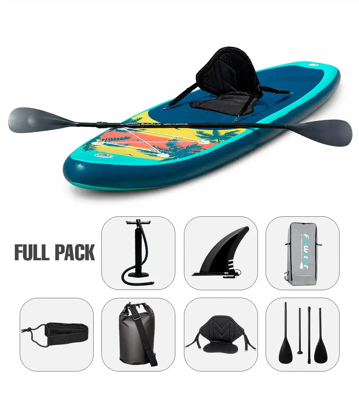 PADDLE SURF HINCHABLE OASIS 11' - FULL PACK - Imagen 4
