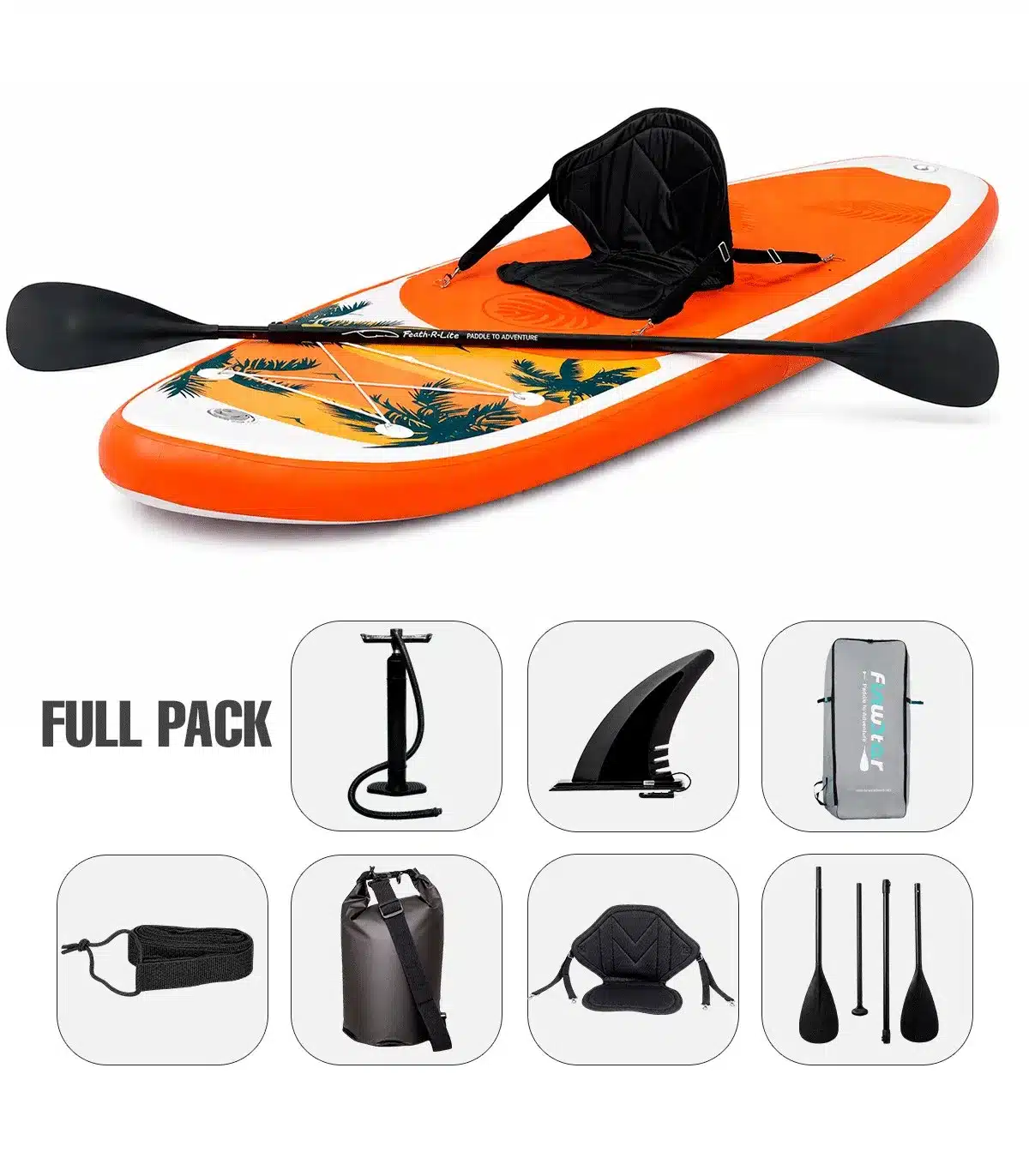 PADDLE SURF HINCHABLE SUNSET 11' - FULL PACK - Imagen 6