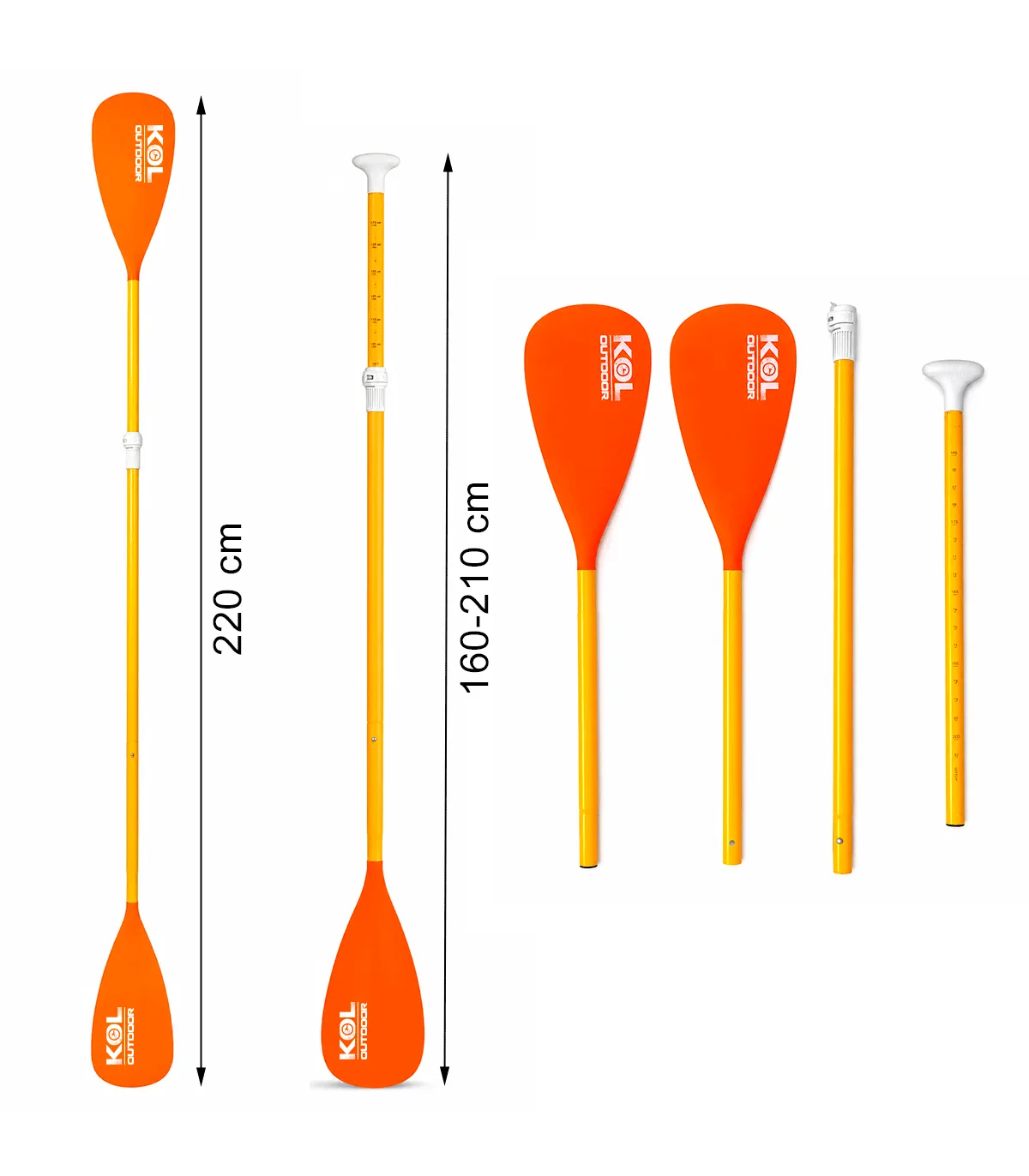PALA HÍBRIDA DOBLE USO KAYAK PADDLE SURF - Imagen 6